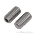 Roestvrij staal DIN913 DIN914 DIN915 DIN916 Hex Socket Head Grub -schroef Set schroef met kegelpunt